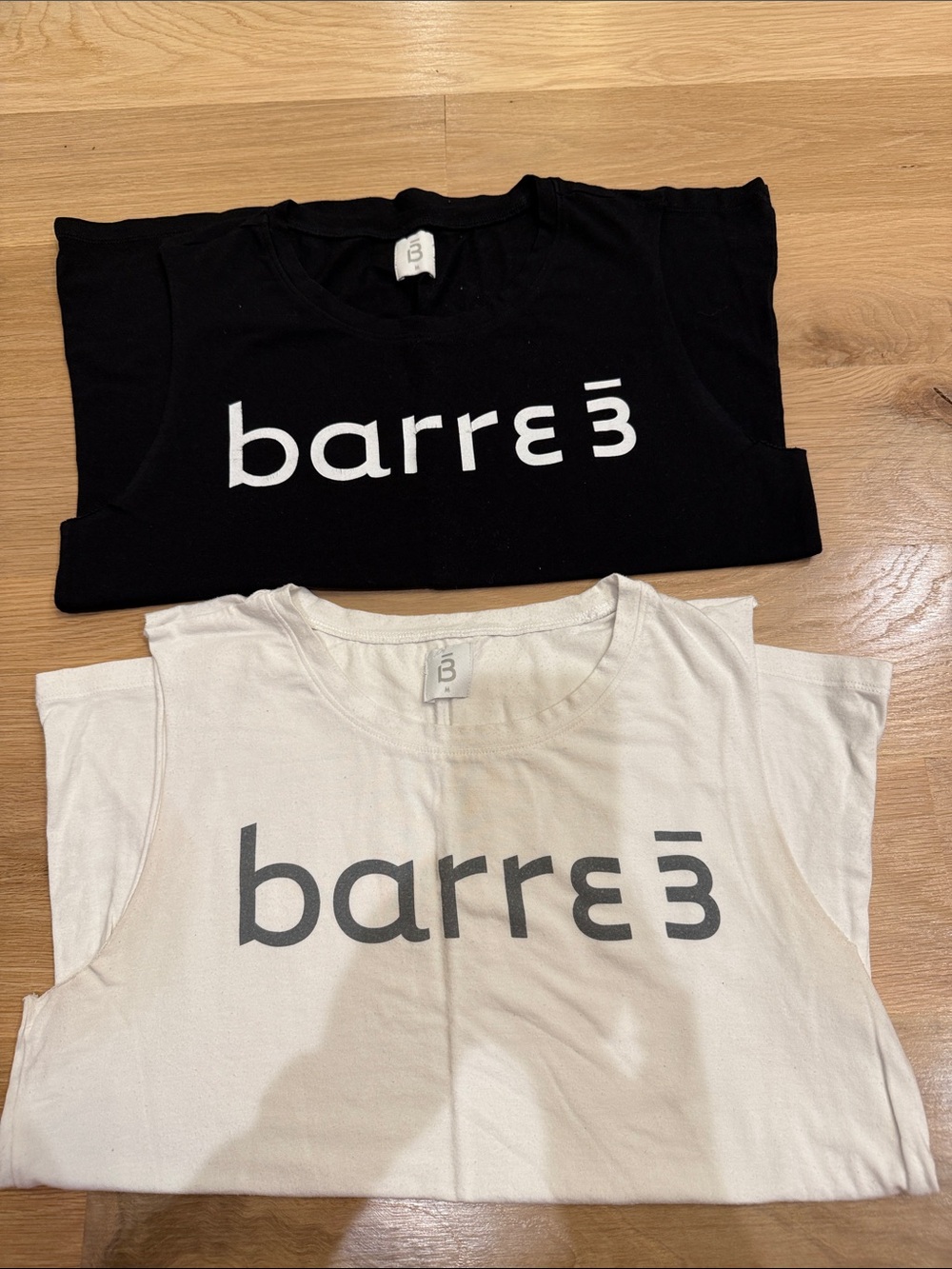 barre3 Women's Tank Tops - Black and White Logo Sleeveless Tees